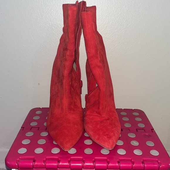 Red Steve Madden booties - Picture 2 of 10